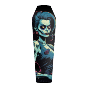 Dark Zombie Pinup Coffin Pool Deck