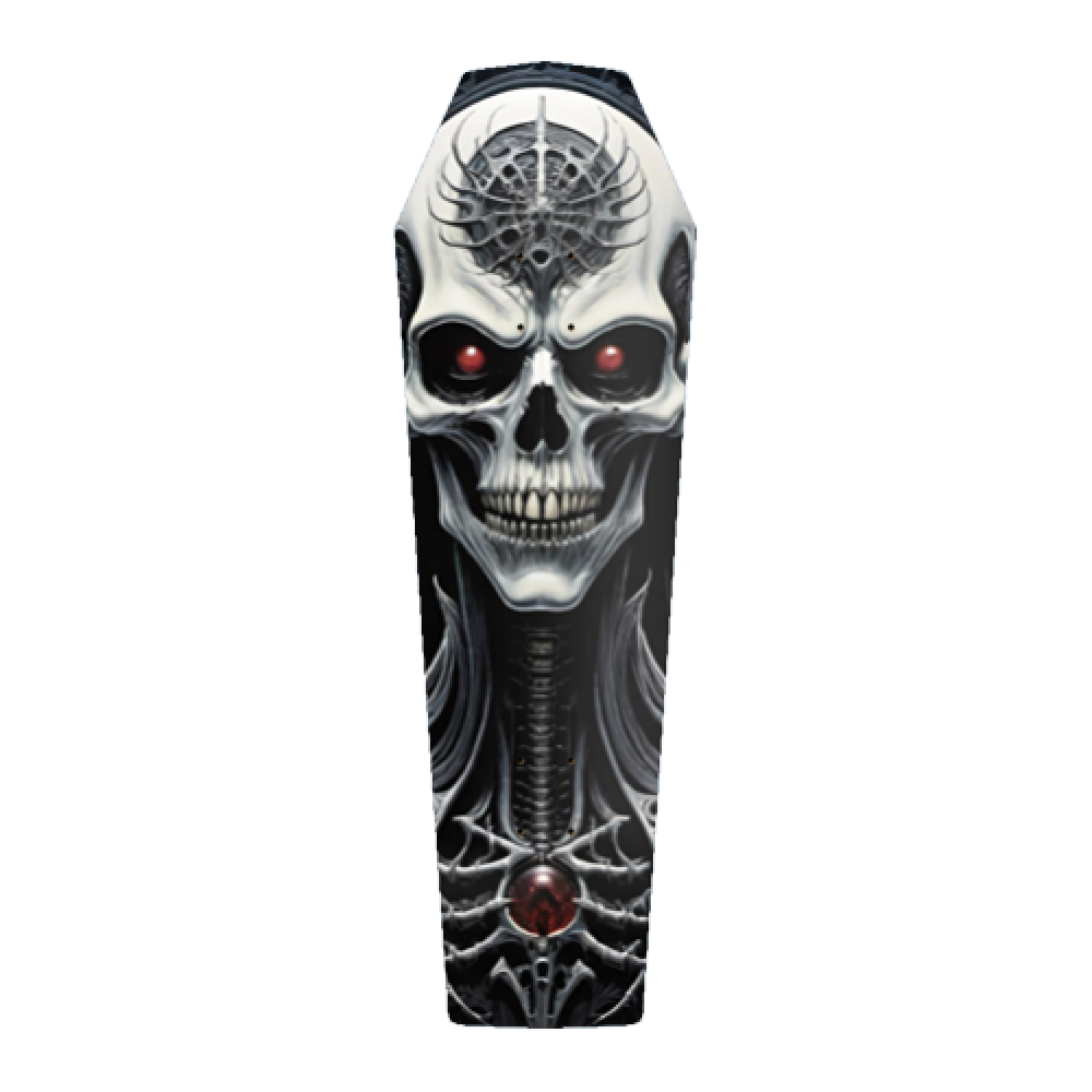 Metal Vampire Corpse 6 Coffin Pool Deck
