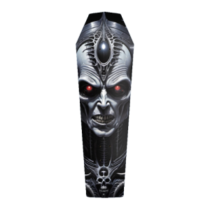 Metal Vampire Corpse 8 Coffin Pool Deck