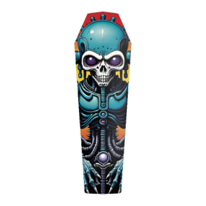 Techno Skeleton Coffin Pool Deck
