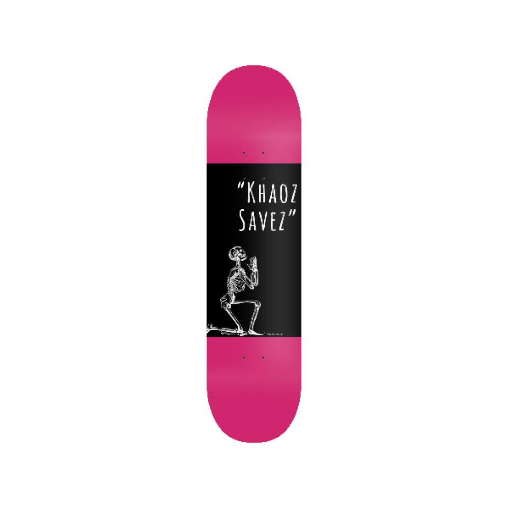 "Khaoz saves" khaoz skateboards