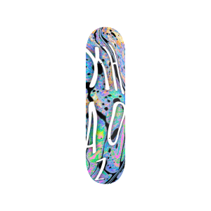 Khaoz skateboards oil spill green