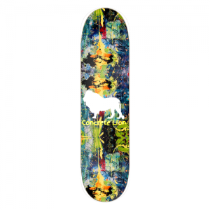 Lef't Ear" Concrete Lion Skateboards Medium Concave