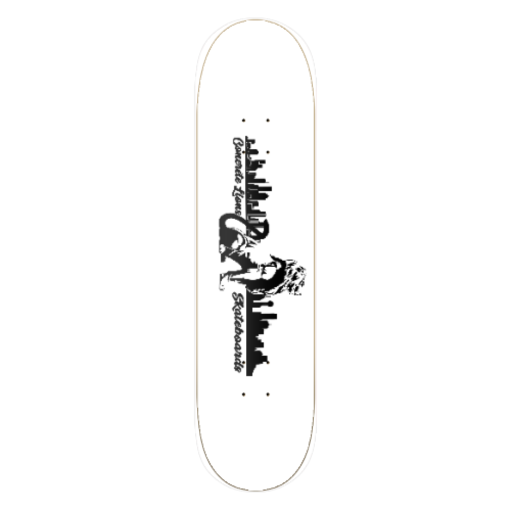 "H town to D town" Concrete Lion Skateboards Medium Concave