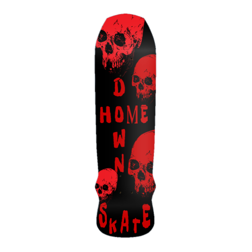 Down Home Red & Black Skulls