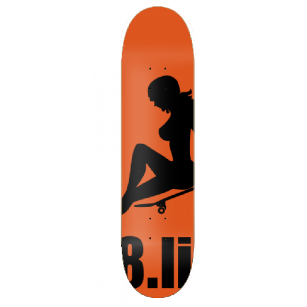 Skateboard Deck in Orange (Lg Logo) 