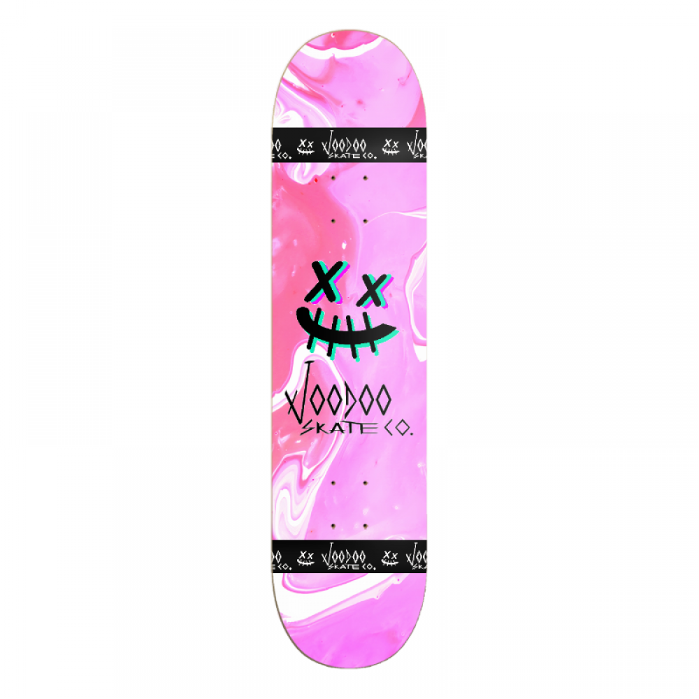 Voodoo Skate Co. Pink Swirl Deck