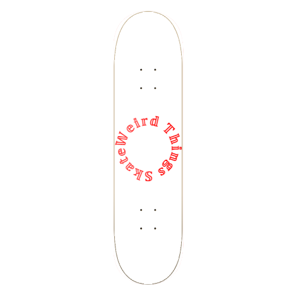 Weird Things Skate Deck