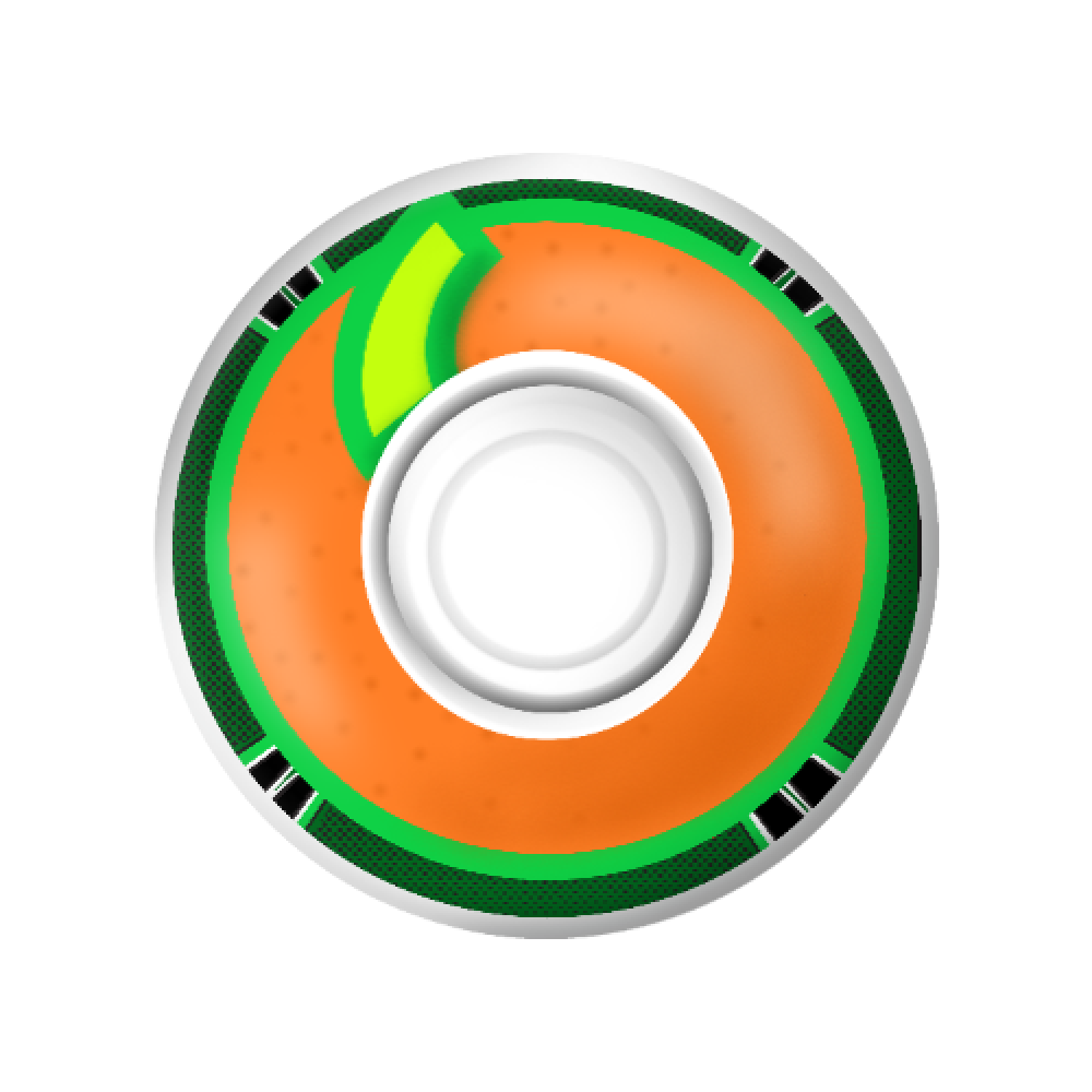 Soylent Orange Skateboard Wheel