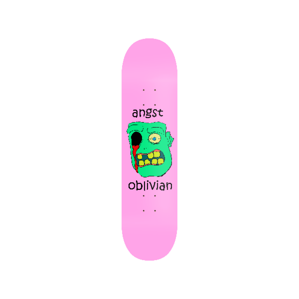 Oblivian skateboard deck graphic