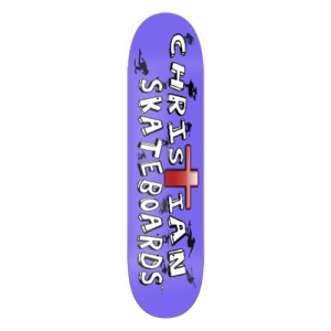 CHRISTIAN SKATEBOARDs PURPLE Logo Deck