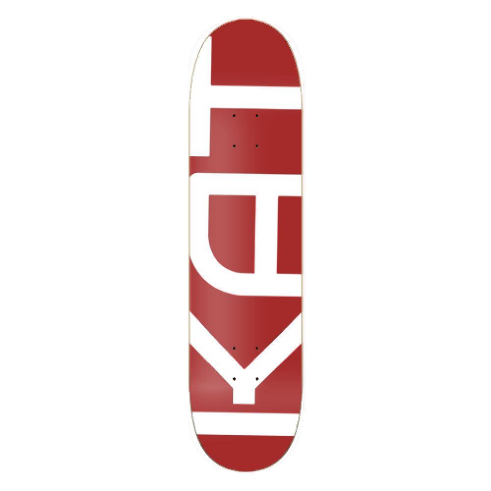 The red and white Kat lettering deck