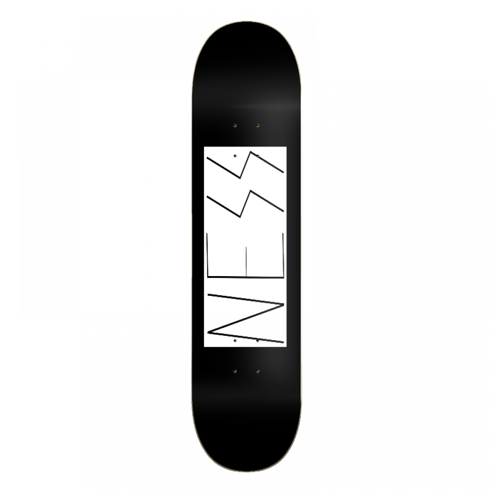 Ness Black and White Logo Deck 