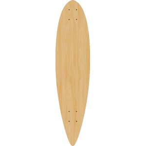 Blank Shorty Pintail Longboard SINGLE