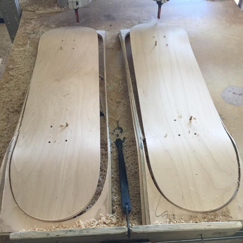 Blank Skateboard Deck – Natural Wood – 8.5