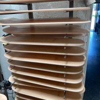 Blank skateboard decks with custom shapes for brands