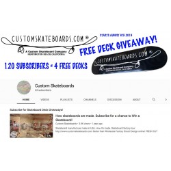 Free Skateboard Deck Giveaway