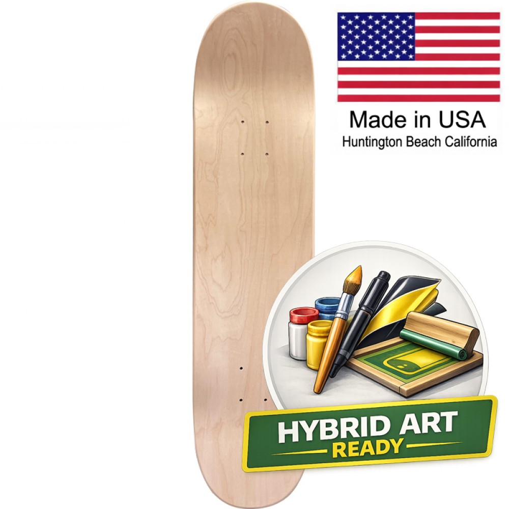 Multi-Media Art Ready Skateboard Deck