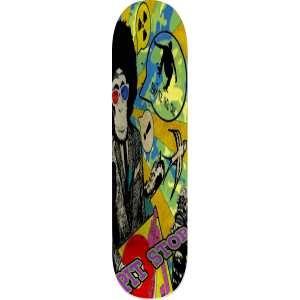 pit stopmonkey disco skate or die deck