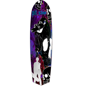 SKULL CRAZY longboard