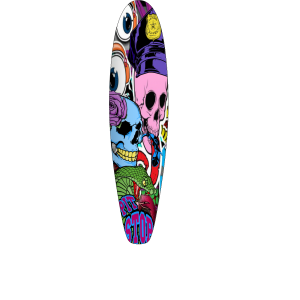 CRAZY EYES LONGBOARD