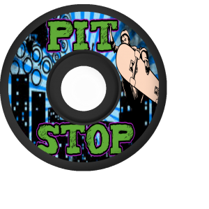 pit stop old school pink and blue