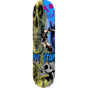 pit stop blue skull deck