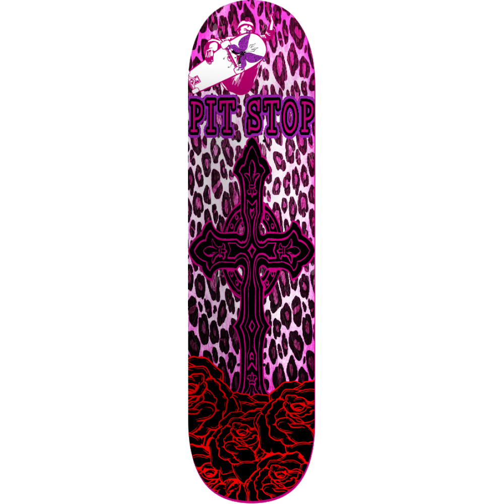 pit stop pink leopard print