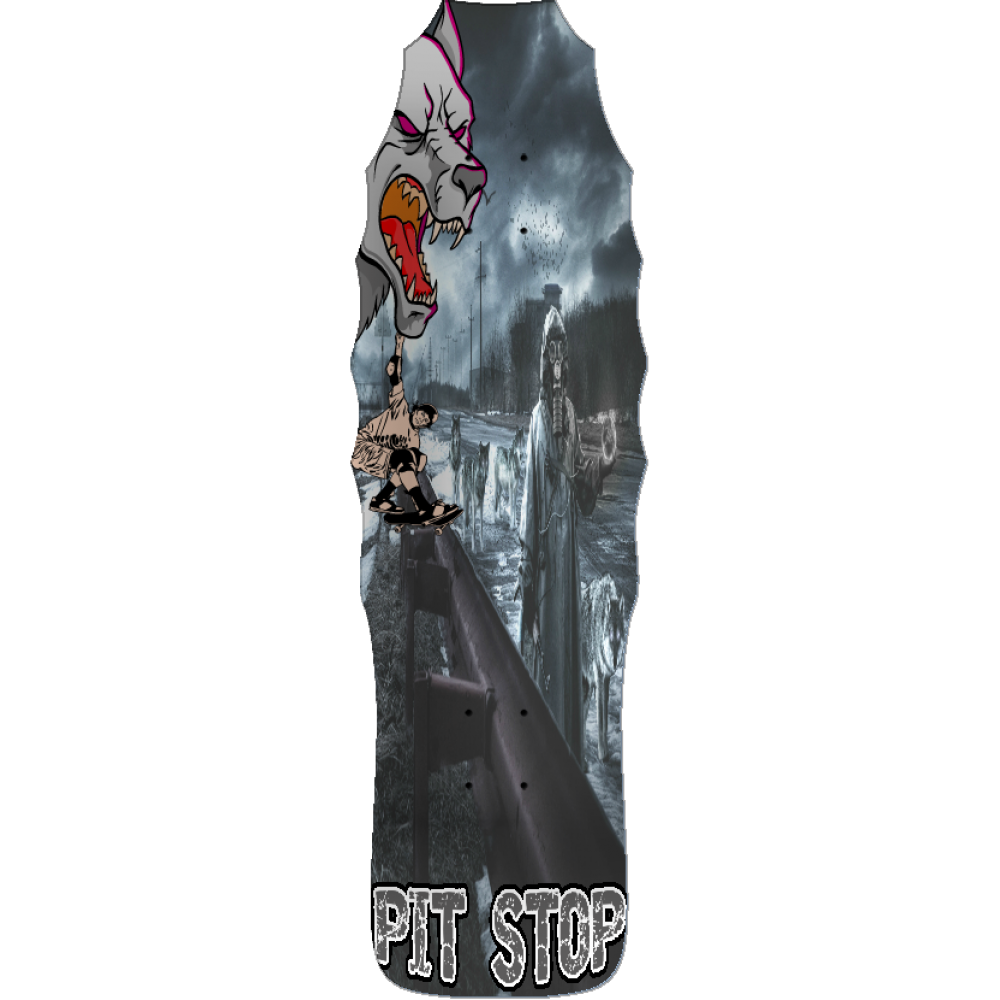 pit stop gray wolf old school deck