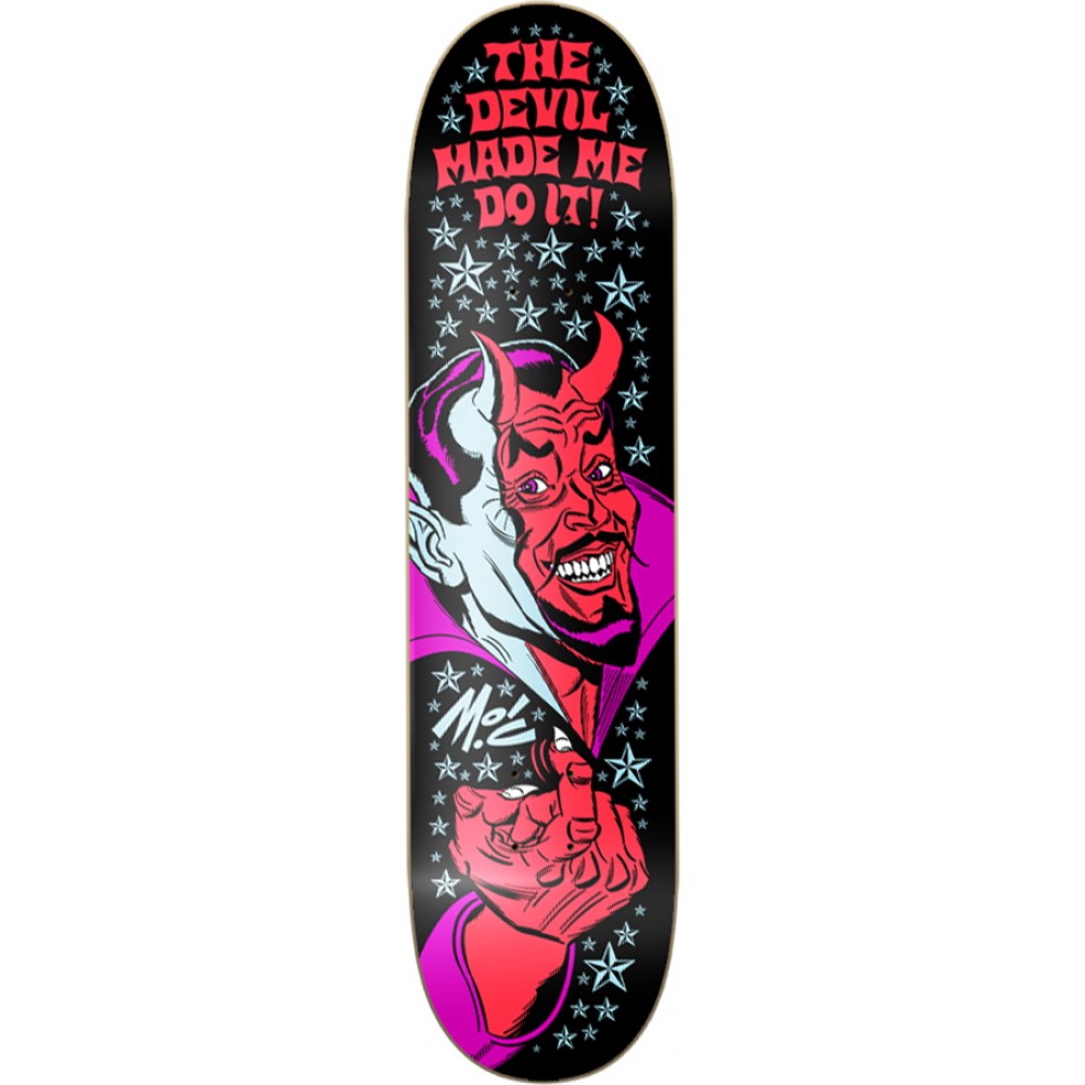 The Devil Made Me Do It Skateboard by Mitch O'Connell