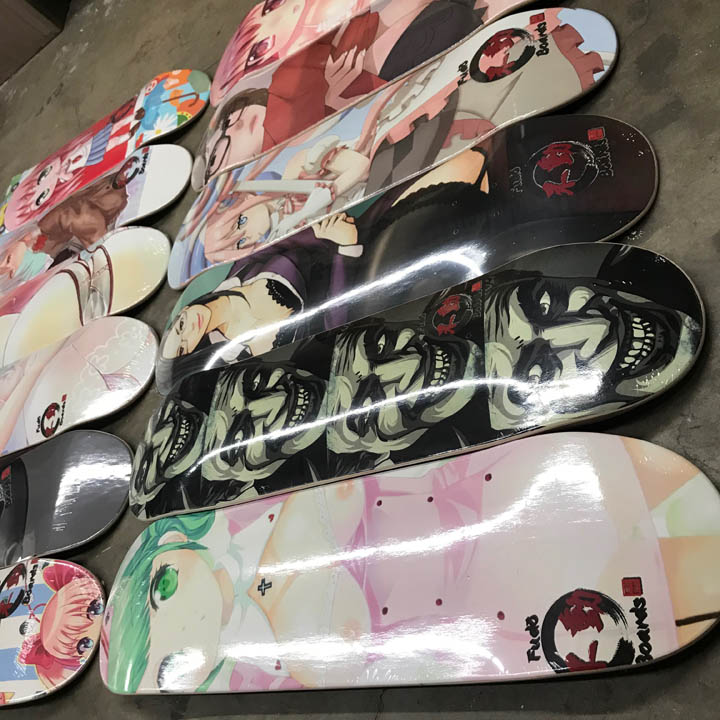 Anime Waifu  Skateboard Deck Only  StitchedSpades Artist Shop